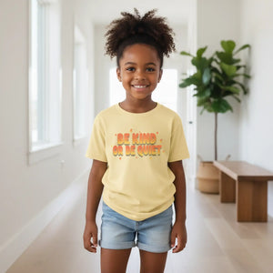 Be Kind or Quiet Youth Tee - Positive Message Graphic T-shirt - T-shirts - s