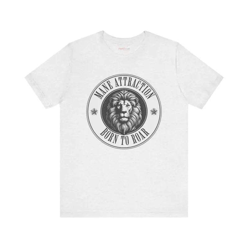 Unleash your Roar with the Soft Cotton Lion Born to Tee! - T-shirt