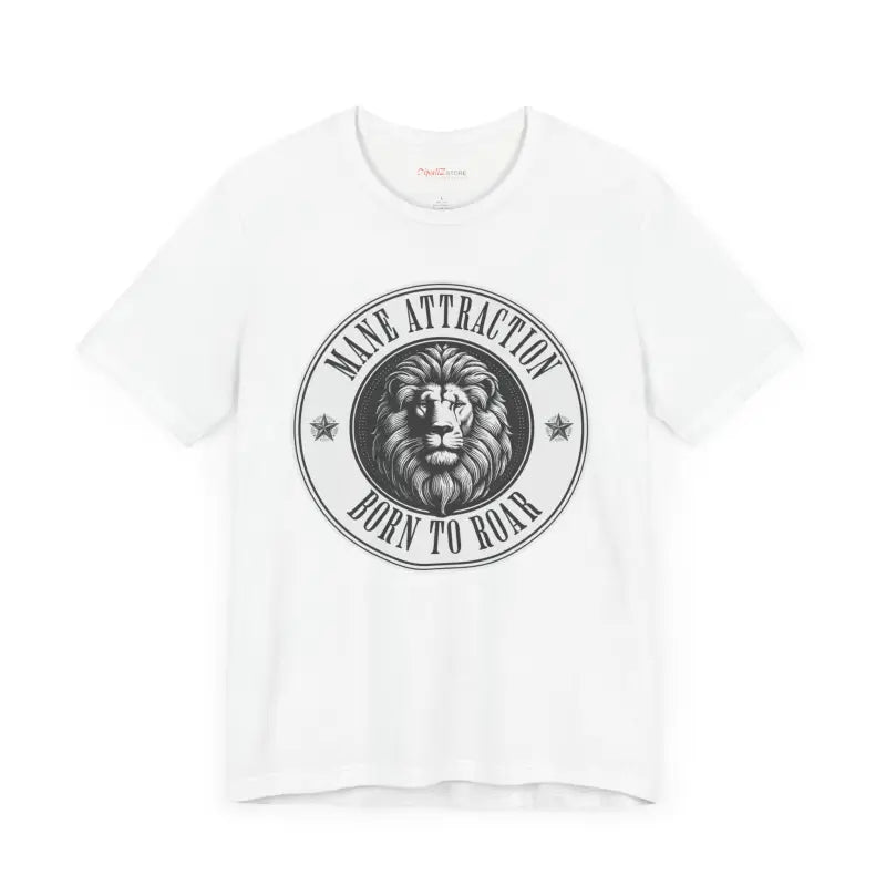 Unleash your Roar with the Soft Cotton Lion Born to Tee! - T-shirt