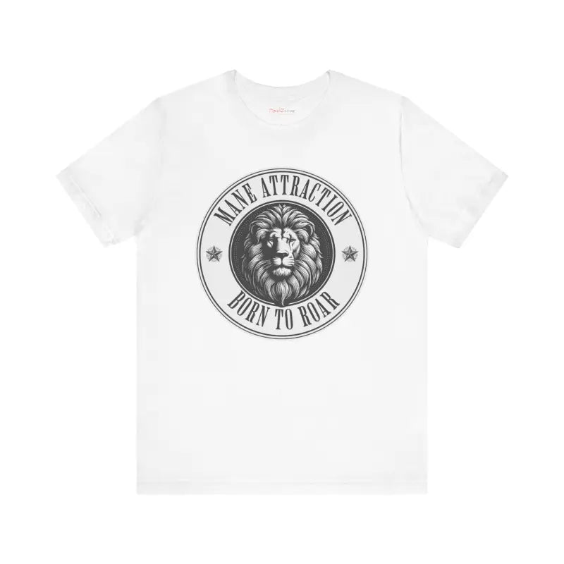 Unleash your Roar with the Soft Cotton Lion Born to Tee! - T-shirt