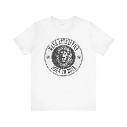 Unleash your Roar with the Soft Cotton Lion Born to Tee! - T-shirt