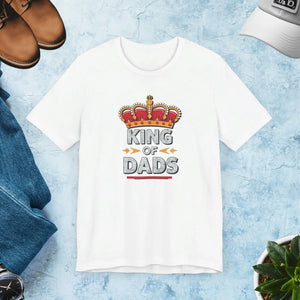 Soft Unisex Jersey Tee King of Dads Father’s Day - Dipaliz - T-shirts