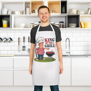 Vibrant Grill Apron - Bold All Over Print Canvas - Dipaliz - Aprons