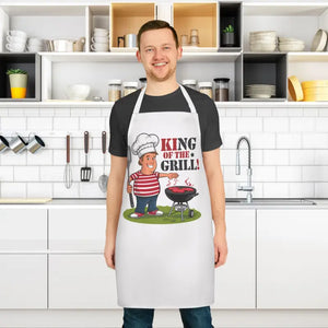 Grill Apron Vibrant All Over Print Tie Back Closure - Dipaliz - Aprons