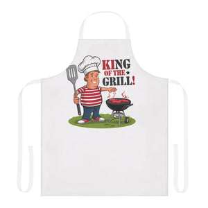 Grill Apron Vibrant All Over Print Tie Back Closure - Dipaliz - one Size / White - Aprons