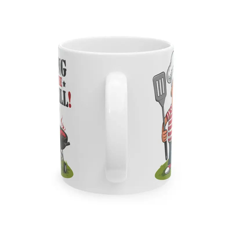 King of the Grill Ceramic Mug: Unisex Style Durability & Fun - Mug