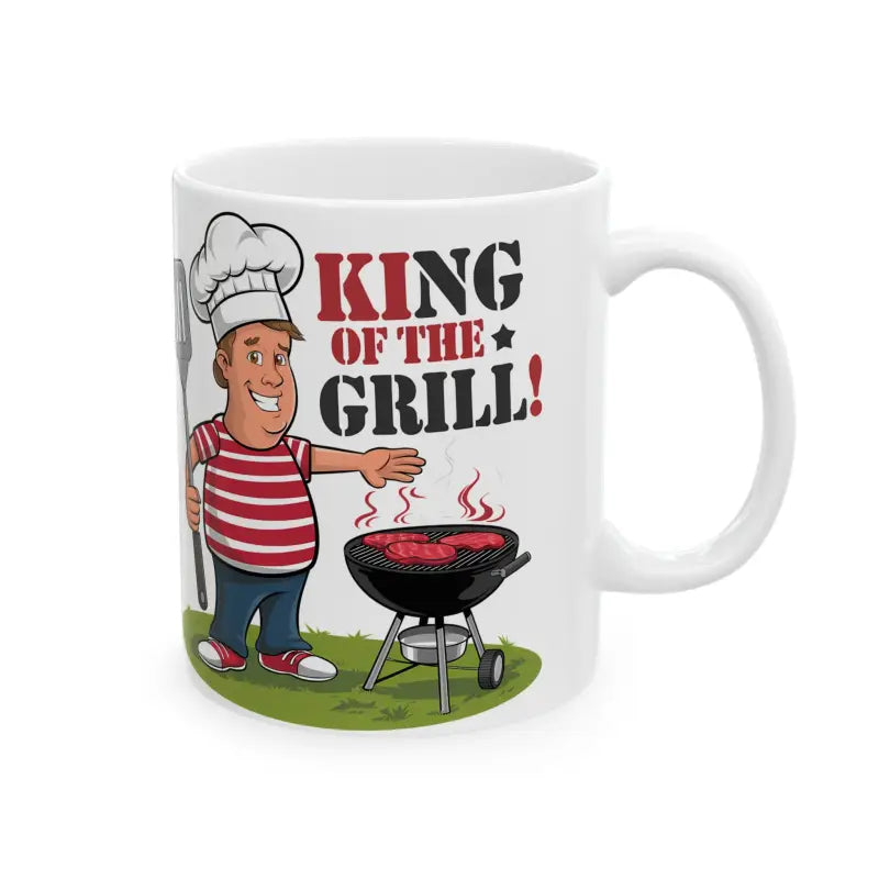 King of the Grill Ceramic Mug: Unisex Style Durability & Fun - Mug