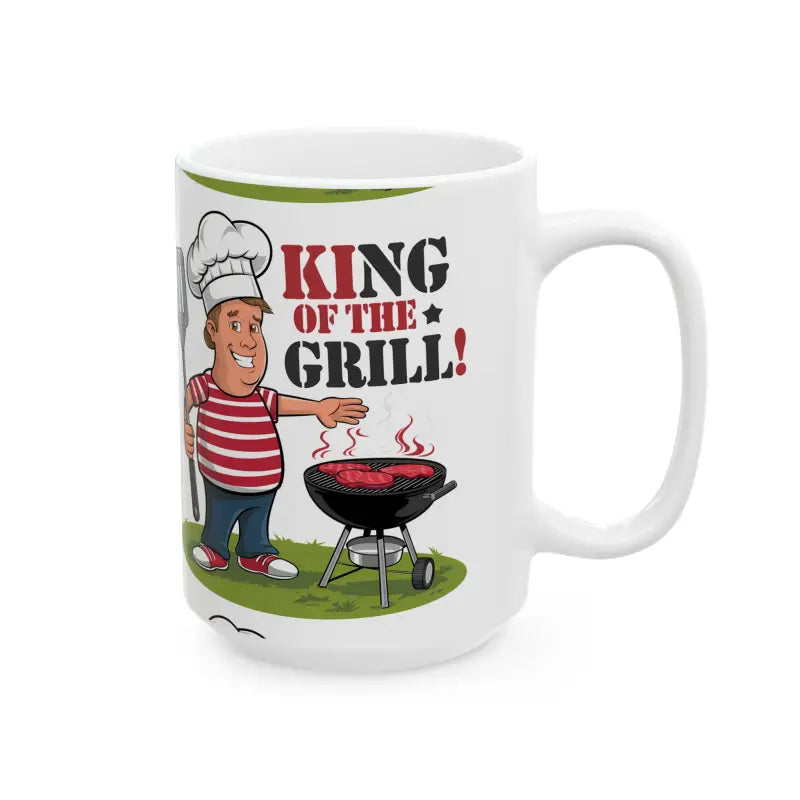 King of the Grill Ceramic Mug: Unisex Style Durability & Fun - Mug