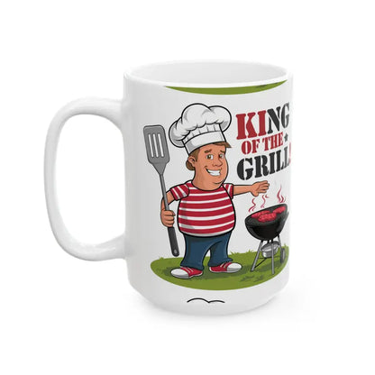 King of the Grill Ceramic Mug: Unisex Style Durability & Fun - Mug