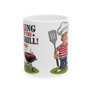 Grill Ceramic Mug - Unisex Style Morning Champion - Dipaliz - Mugs