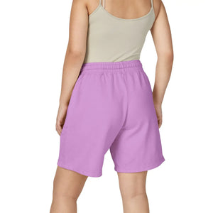 Kiss Accent Fleece Sweat Shorts, Pink Cozy Lounge with Lip Patch