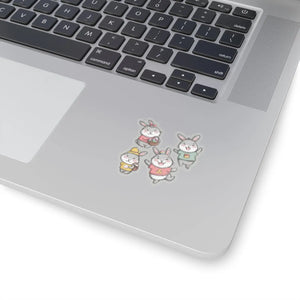 Playful Kiss Cut Stickers - Easter Bunny Vinyl - Dipaliz - Decorative