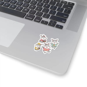 Playful Kiss Cut Stickers - Easter Bunny Vinyl - Dipaliz - Decorative