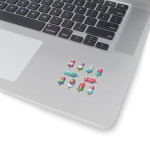Vibrant Sticker Set - Fruity Summer Popsicles - Dipaliz - Decorative Stickers