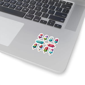 Vibrant Sticker Set - Fruity Summer Popsicles - Dipaliz - Decorative Stickers