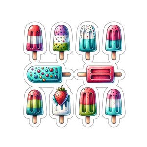 Vibrant Sticker Set - Fruity Summer Popsicles - Dipaliz - Decorative Stickers
