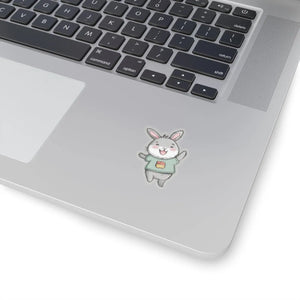 Vibrant Joyful Bunny Kiss Cut Stickers - Vinyl - Dipaliz - Decorative