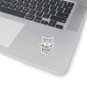 Vibrant Joyful Bunny Kiss Cut Stickers - Vinyl - Dipaliz - Decorative