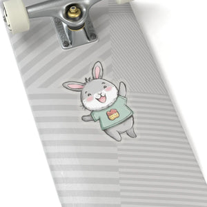 Vibrant Joyful Bunny Kiss Cut Stickers - Vinyl - Dipaliz - Decorative
