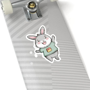 Vibrant Joyful Bunny Kiss Cut Stickers - Vinyl - Dipaliz - Decorative