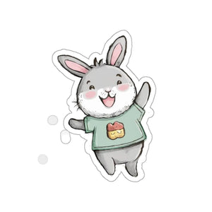 Vibrant Joyful Bunny Kiss Cut Stickers - Vinyl - Dipaliz - Decorative