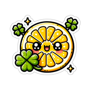 Zesty Lemon Slice Kiss Cut Stickers - Vinyl Decor - Dipaliz - Decorative