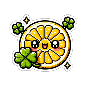 Zesty Lemon Slice Kiss Cut Stickers - Vinyl Decor - Dipaliz - Decorative