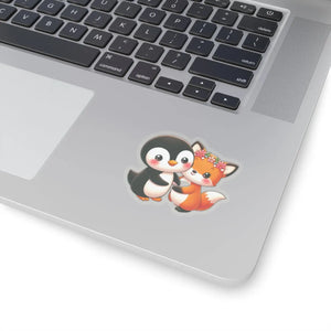 Playful Penguin and Squirrel Kiss-cut Stickers - Dipaliz - Electronics & Decals