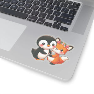 Playful Penguin and Squirrel Kiss-cut Stickers - Dipaliz - Electronics & Decals
