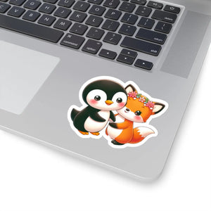 Playful Penguin and Squirrel Kiss-cut Stickers - Dipaliz - Electronics & Decals