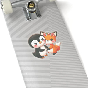 Playful Penguin and Squirrel Kiss-cut Stickers - Dipaliz - Electronics & Decals