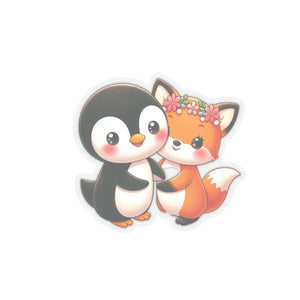 Playful Penguin and Squirrel Kiss-cut Stickers - Dipaliz - Electronics & Decals