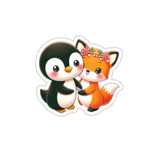 Playful Penguin and Squirrel Kiss-cut Stickers - Dipaliz - Electronics & Decals