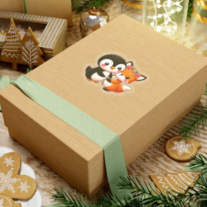 Playful Penguin and Squirrel Kiss-cut Stickers - Dipaliz - Electronics & Decals