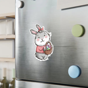 Cute Easter Bunny Sticker - Kiss Cut Vinyl Decal - Dipaliz - Decorative Stickers