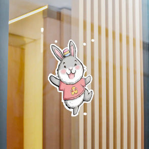 Playful Bunny Vinyl Decals - Durable Cut - Dipaliz - Decorative Stickers