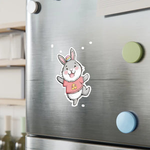 Playful Bunny Vinyl Decals - Durable Cut - Dipaliz - Decorative Stickers