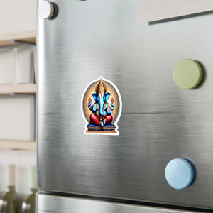 Divine Lord Ganesha Kiss Cut Vinyl - Satin Home Decor - Dipaliz - Decals