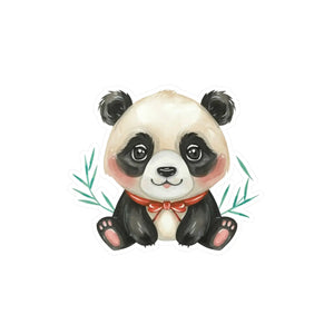 Vibrant Panda Kiss Cut Vinyl Decals - Durable 3m - Dipaliz - Electronics Stickers &