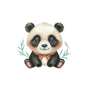 Vibrant Panda Kiss Cut Vinyl Decals - Durable 3m - Dipaliz - Electronics Stickers &