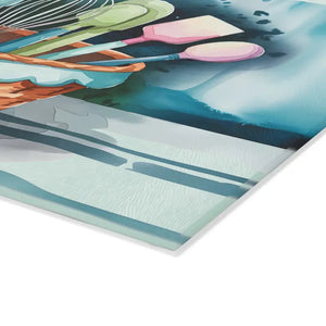 Chic Glass Cutting Board - Bold Abstract Tempered Design - Dipaliz - 8’’ x 11’’ / Rectangle - Boards