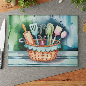 Chic Glass Cutting Board - Bold Abstract Tempered Design - Dipaliz - 8’’ x 11’’ / Rectangle - Boards