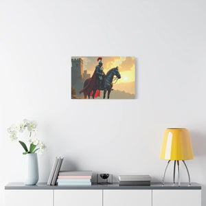 Epic Knight Horseback Canvas Wall – Stretched - Dipaliz - Prints