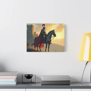 Epic Knight Horseback Canvas Wall – Stretched - Dipaliz - Prints