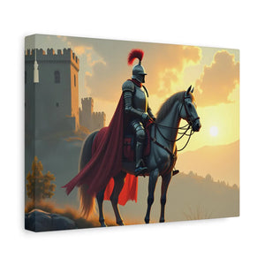Epic Knight Horseback Canvas Wall – Stretched - Dipaliz - Prints