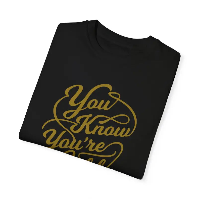 Gold Typography Unisex Shirt - Comfort Colors Tee Perfection - T-shirt