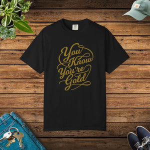 Golden Comfort Colors Unisex Shirt - Vibes Cotton - Dipaliz - T-shirts