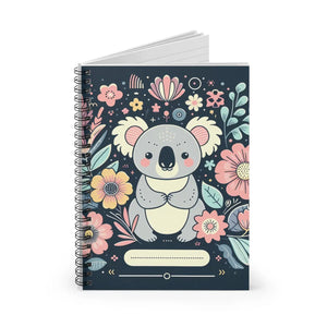 Pastel Flowers Spiral Notebook - Metal Binding - Dipaliz - Notebooks & Notepads
