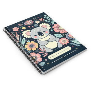 Pastel Flowers Spiral Notebook - Metal Binding - Dipaliz - Notebooks & Notepads