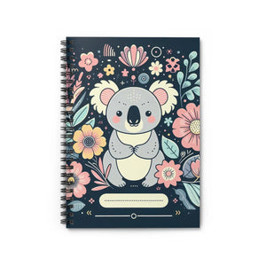 Pastel Flowers Spiral Notebook - Metal Binding - Dipaliz - Notebooks & Notepads